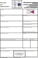list przewozowy